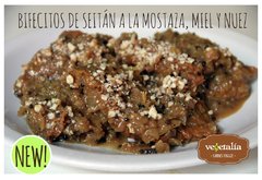 Bifes de seitán a la mostaza, miel y nuez (1/2kg) - comprar online