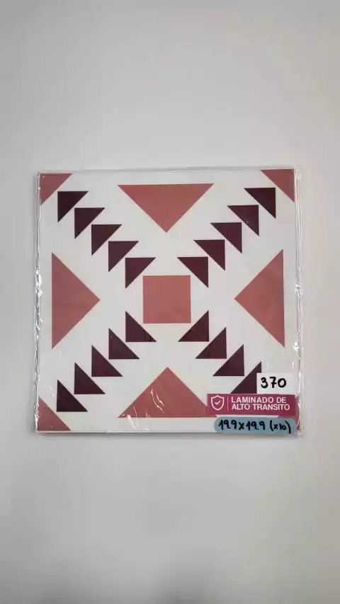 SALE 370 | Azulejos Monterrey Rosa 19.9x19.9cm (x9) LAMINADOS
