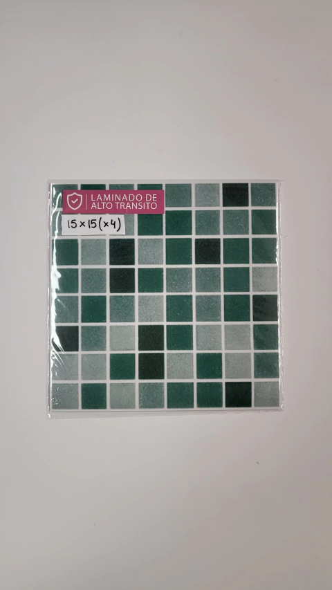 SALE 447 | Azulejos Venecitas Verdes 15x15cm (x4) LAMINADOS - comprar online