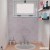 vinilo hexágonos de mármol gris para baño