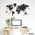 vinilo para pared planisferio mapa con pines