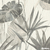 Vinilo decorativo estampado en tonos grises con hojas tropicales