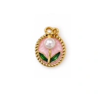 [PINGENTE] Flor Pérola rose