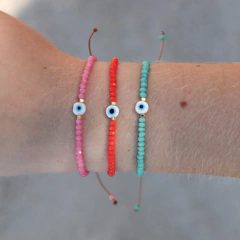 Pulseira Olhinho Grego Cristais