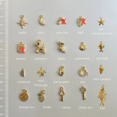 Pulseira 7 Nós Charms Banhada a Ouro 18K (monte a sua!) na internet