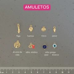 Colar Seda Creare de Amarrar (Banhado a Ouro 18K)