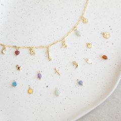 Choker Pixie Charms Banhada a Ouro 18K (Monte a sua!) - buy online