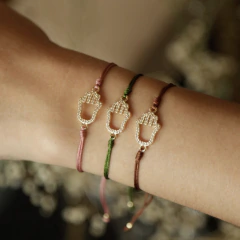 Pulseira Hamsa Cravejada - comprar online