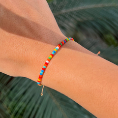 Pulseira Miçangas Coloridas - comprar online