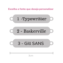 Pulseira Plaquinha Personalizada (M) Banhada a Ródio Branco on internet