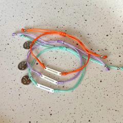 Pulseira Plaquinha Personalizada (P) Banhada a Ródio Branco