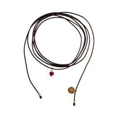 Colar Courinho Charms Banhado a Ouro 18K