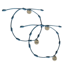 PAR Pulseira Dots com Medalha Personalizada on internet