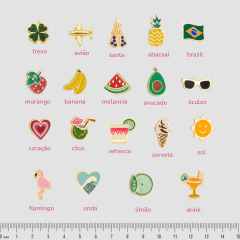 Chaveiro PINS Charms Tecido