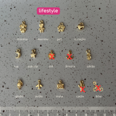Pulseira TRE Banhada a Ouro 18K Charms