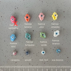 Choker Pixie Charms Banhada a Ródio Branco (monte a sua!) - loja online