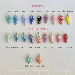 Colar Courinho Charms Banhado a Ródio Branco - buy online