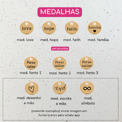 Pulseira Due com Medalha Personalizada na internet