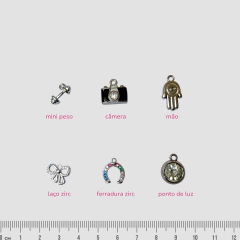 Choker Pixie Charms Banhada a Ródio Branco (monte a sua!) on internet