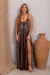 Vestido Faisan choco