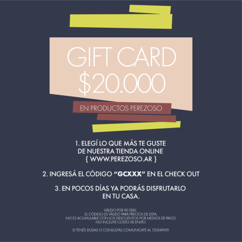 GIFT CARD 04 // Personalizado - perezoso