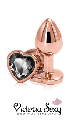PLUG GOLD ROSE HEART ART 7042 MEDIUM - comprar online