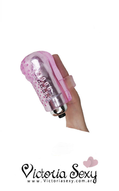 Estimulador con vibro funda para dedo art- 7244 - VictoriaSexy