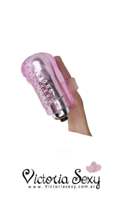 Estimulador con vibro funda para dedo art- 7244 - VictoriaSexy