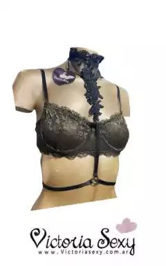 SPARTANA QUEEN - ARNES DE CUELLO CON APLIQUE - ART 4501