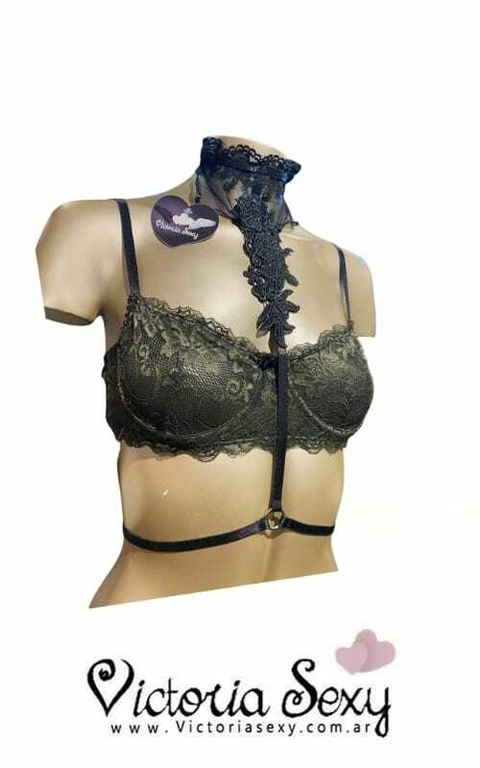 SPARTANA QUEEN - ARNES DE CUELLO CON APLIQUE - ART 4501