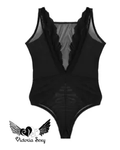 Body de encaje y tul – LIPBDY02 - VictoriaSexy