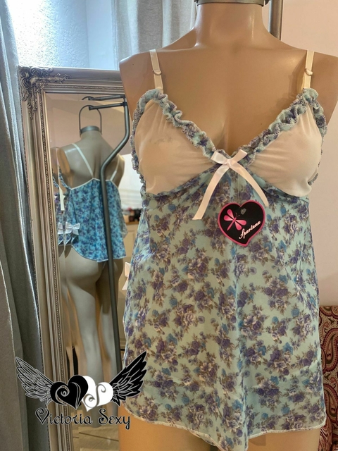 Baby Doll estampado floreado con moños - Art 215