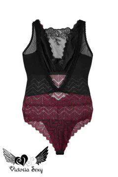 Body de puntilla y tul bordado Jesús Fernández - LFLLIP 22A.22 - VictoriaSexy