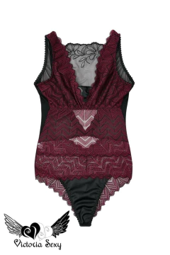 Body de puntilla y tul bordado Jesús Fernández - LFLLIP 22A.22 en internet