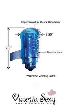 Estimulador con vibro funda para dedo art- 7244 en internet