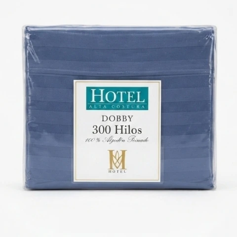 Imagen de Juego de Sabanas King Size Hotel Dobby 300 hilos