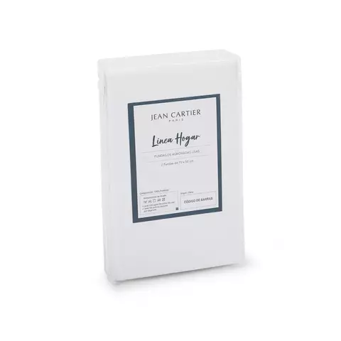 Set x2 Fundas de Almohadas Lisas Súper Suave - Jean Cartier en internet