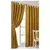 Jgo De Cortinas Florencia Jacquard Pesado Con Presillas y Agarraderas