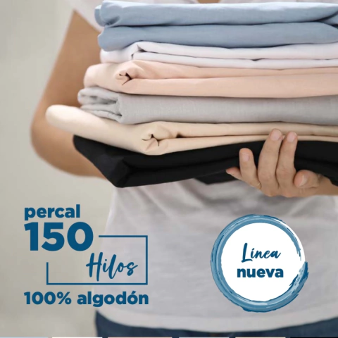 Sabana Ajustable 11/2 plaza L. Sense 100% Algodón