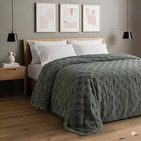 Frazada Oklahoma 1 1/2 Plazas Corderito Jacquard en internet