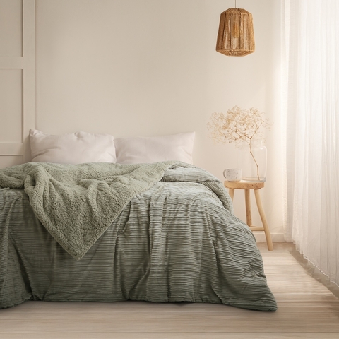 Edredón Palette Noruega de microflannel jacquard con Corderito 21/2plazas-Queen - comprar online