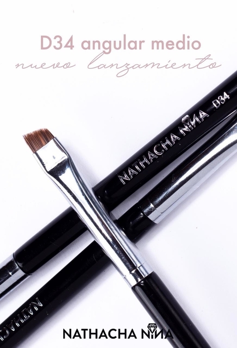 Pincel angular D34 - ULTRA FINO - (delineado) NATHACHA NINA