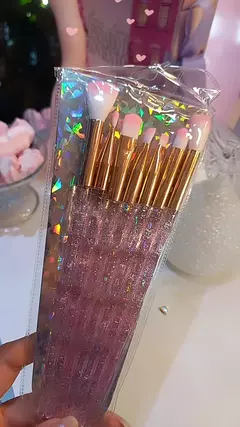 Set de brochas y pinceles para ojos - Glitter