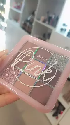 Paleta de sombras con glitter Pink 21