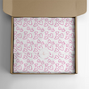 200 Folhas Papel De Seda Premium 30x70cm Coração Rosa