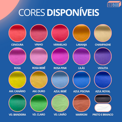 Kit 100 Folhas Papel De Seda Colorido Premium 60x48cm - comprar online