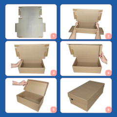 Imagem do 10 Caixas de Papelão Para Sapato Parda 28x18x9,5cm