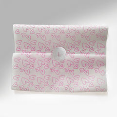 100 Folhas Papel De Seda Premium 30x70cm Estampado Coração - comprar online