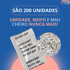Anti Mofo e Umidade Sílica Gel Desumidificador 200 Sachês - comprar online