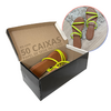 50 Caixas de Papelão Para Sapato Preta 28x14x9,5cm
